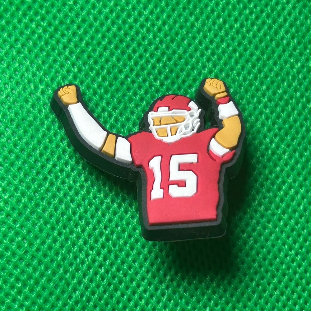 🌼 (5/$10 or 10/$15) NEW “NFL” Fun Croc Charm Collection I ❤️ Kansas City Chiefs
